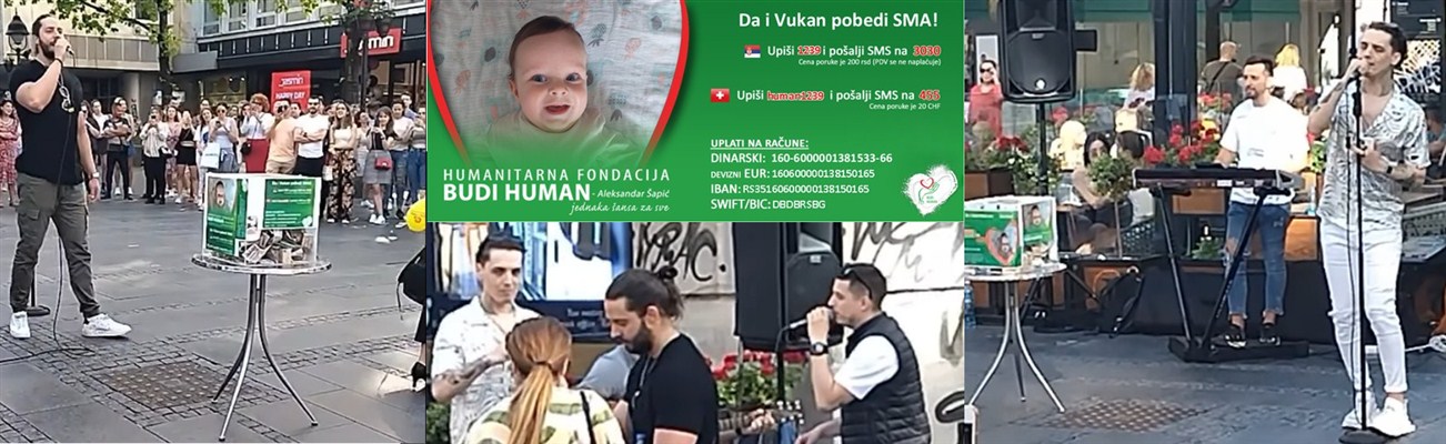 Milan, Žarko i Numi pevali u Knez Mihajlovoj- da Vukan pobedi SMA !!!