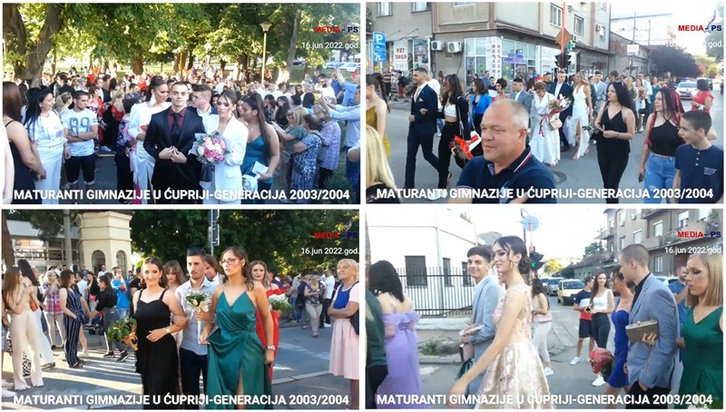 Maturanti Gimnazije u Ćupriji proslavili „Matursko veče“