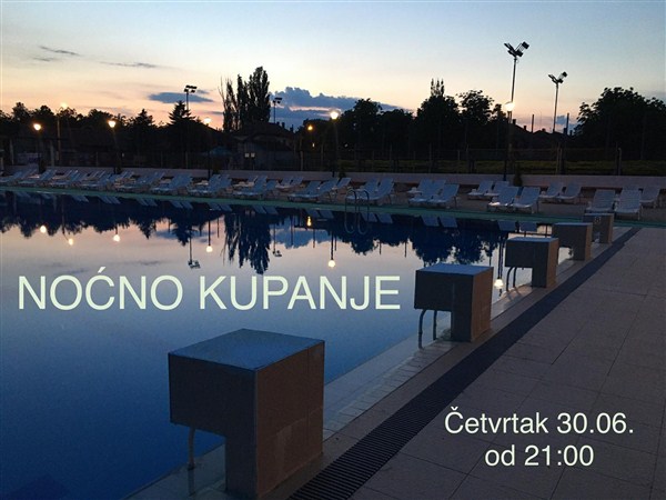 Na bazenima „Slavija“ u Ćupriji prvo NOĆNO KUPANJE !!!