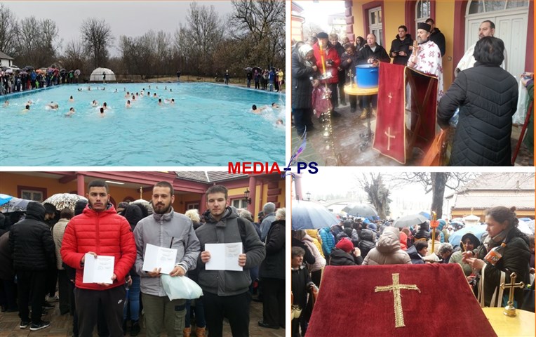 Na Bogojavljenje plivano za Časni krst i u Ćupriji !