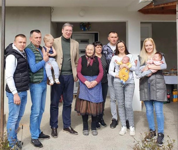 Predsednik Srbije, Aleksandar Vučić, 11. marta, posetio je jug Srbije- kao i porodicu Stamenković iz sela Kunovo