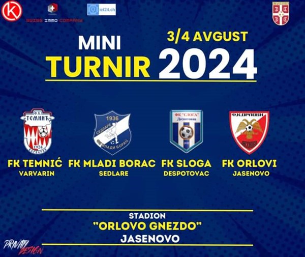 Mini turnir u fudbalu u Jasenovu za vikend