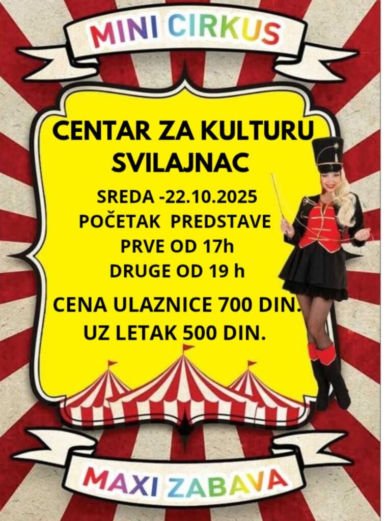 Mini cirkus u Centru za kulturu Svilajnac
