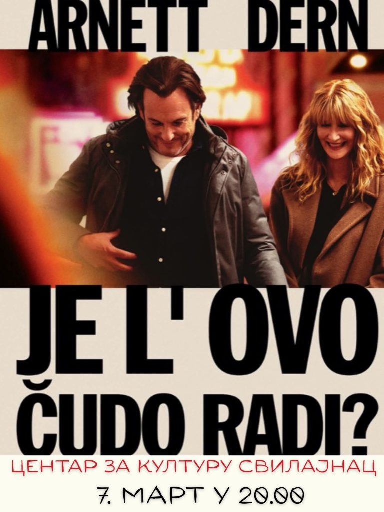 U bioskopu za kulturu u Svilajncu 7. marta film Jel’ ovo čudo radi