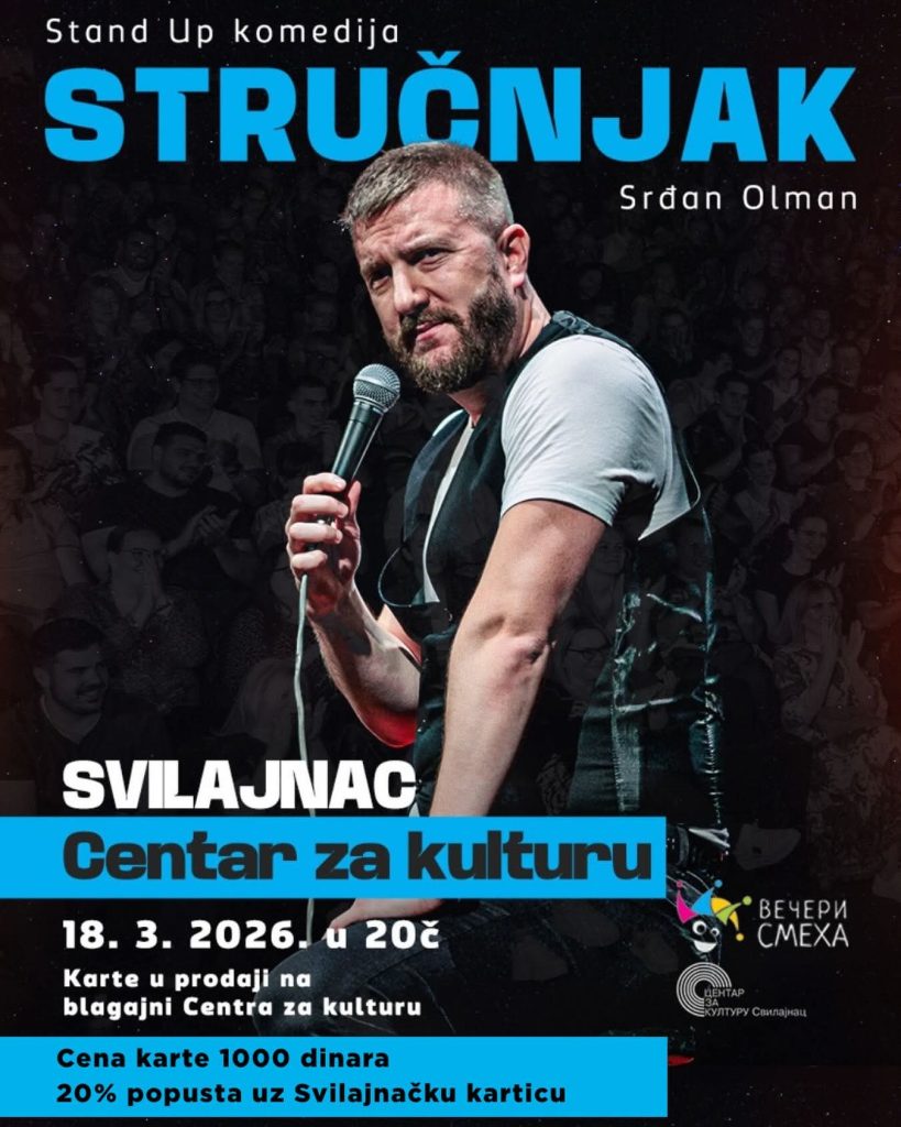Stand up Komedija “Stručnjak”u Svilajncu