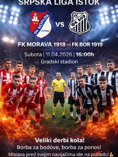 Lider gostuje u derbiju kola u Ćupriji