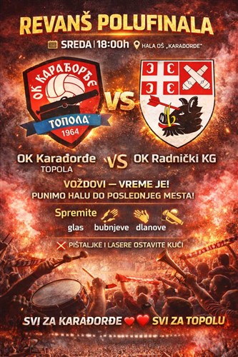 Topola na nogama, revanš polufinala