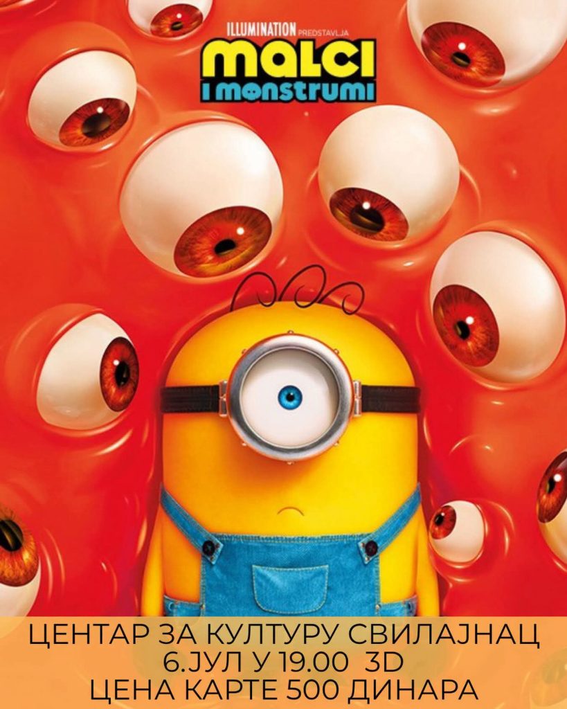 Animirani film “Malci i monstrumi” u svilajnačkom Centru za kulturu