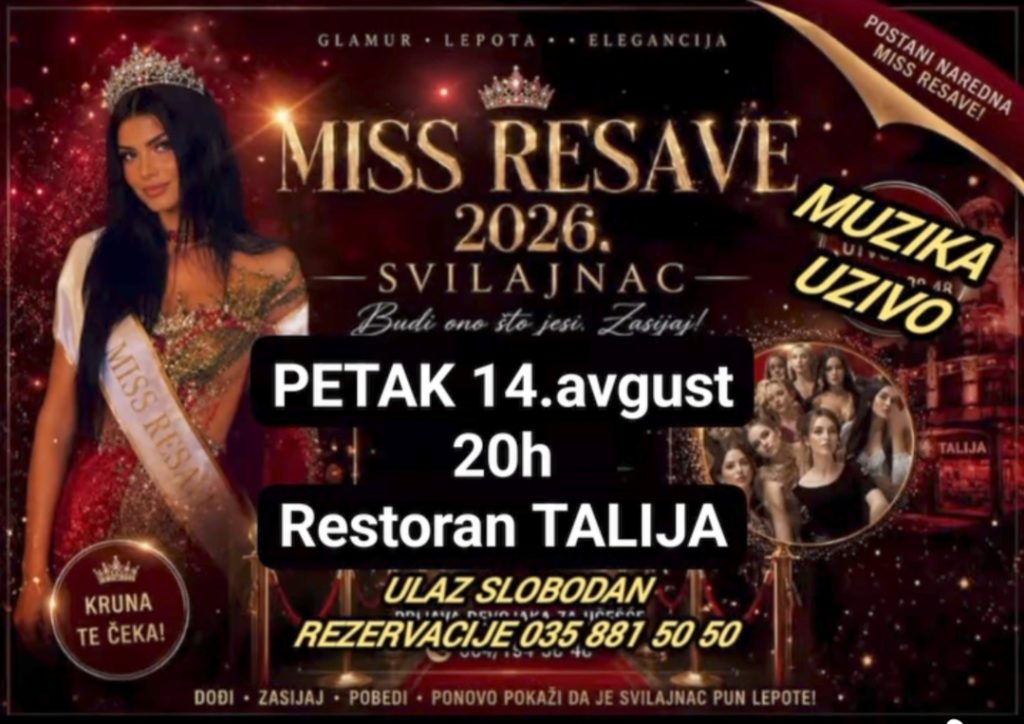 Izbor za MISS Resave u restoranu “Talija” u Svilajncu